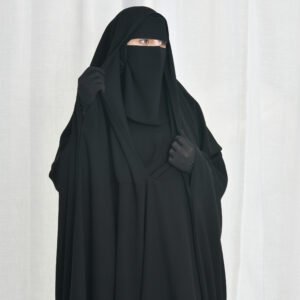 عباية راس موديل سديري طقطق بقصة فراشة واكمام بفتحة اصبع